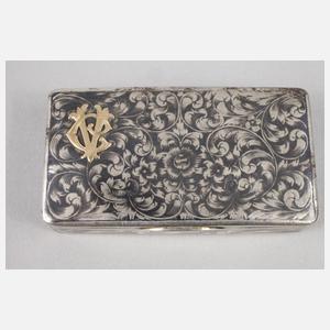 Russland Silberdose Niellotechnik