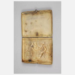 Russland Zigarettenetui Silber