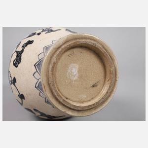 Vase in Blaumalerei