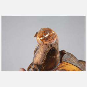 Prächtige Fußschale Elfenbein