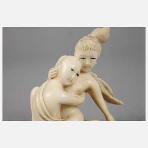 Elfenbeinschnitzerei Erotika