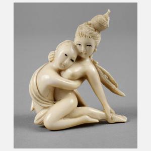 Elfenbeinschnitzerei Erotika