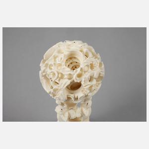 Kunstkammerobjekt Kugel in Kugel