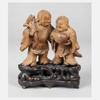 Geschnitztes Figurenpaar111