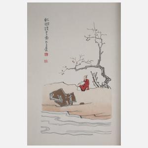 Mappe mit chinesischen Holzschnitten