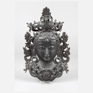 Wandmaske Weiße Tara