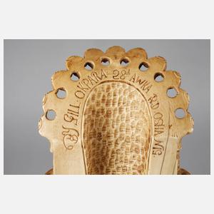 Große Maske Elfenbein