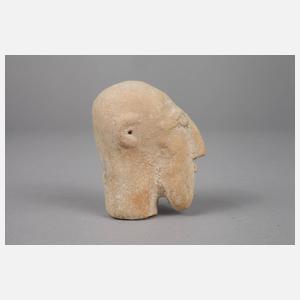 Zwei Terrakotta-Köpfe