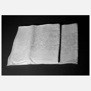 Paar Tischtücher Neorokokodekor