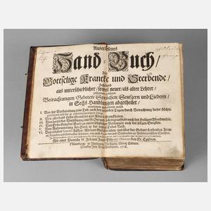 Endter/Sandrarts Trostschrift für Kranke 1716