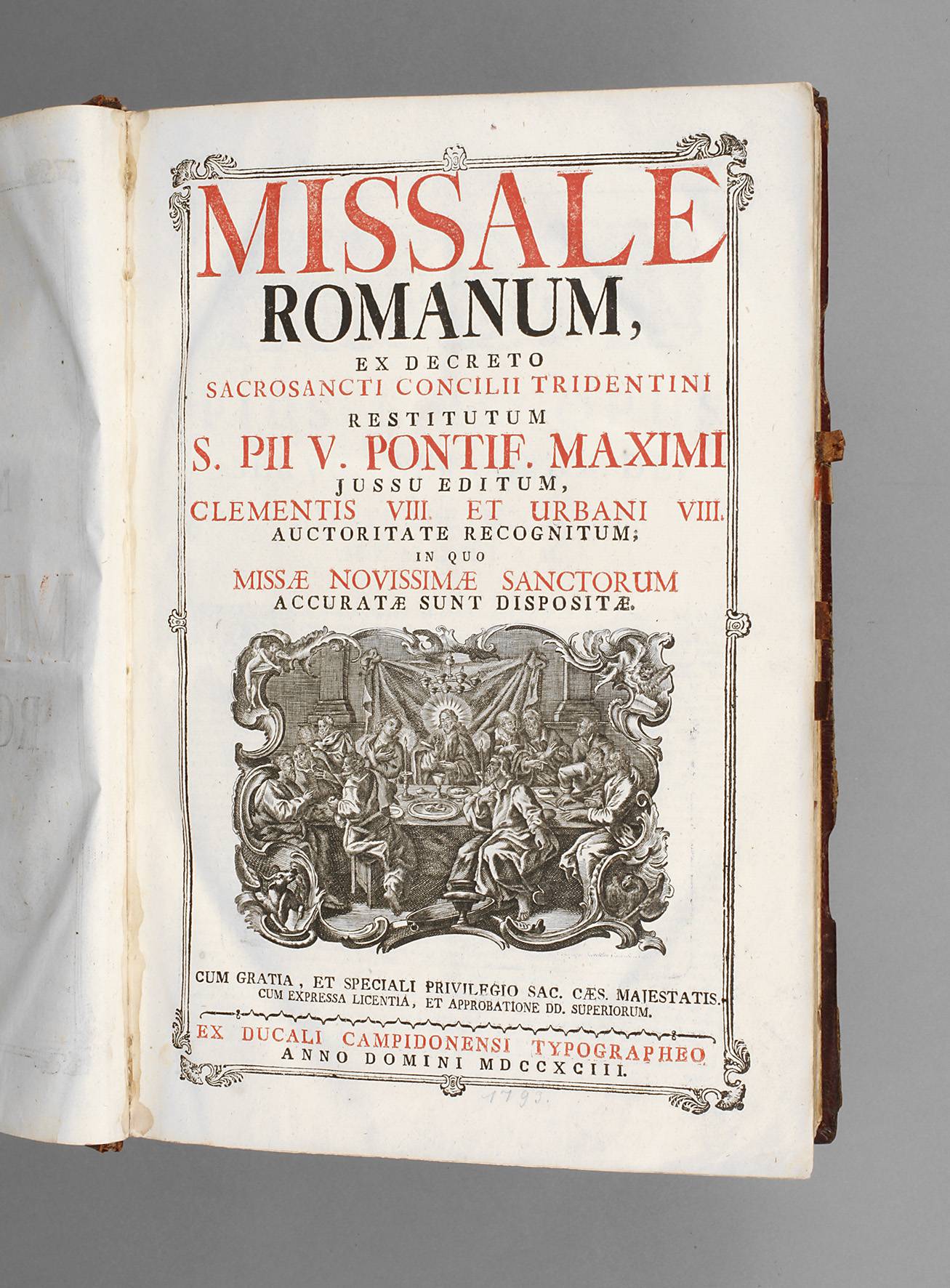 Messbuch für den römischen Ritus 1793