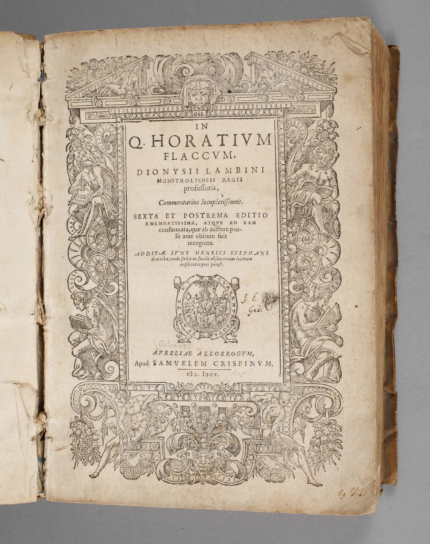 Lambins kommentierte Horaz-Ausgabe 1604/1605
