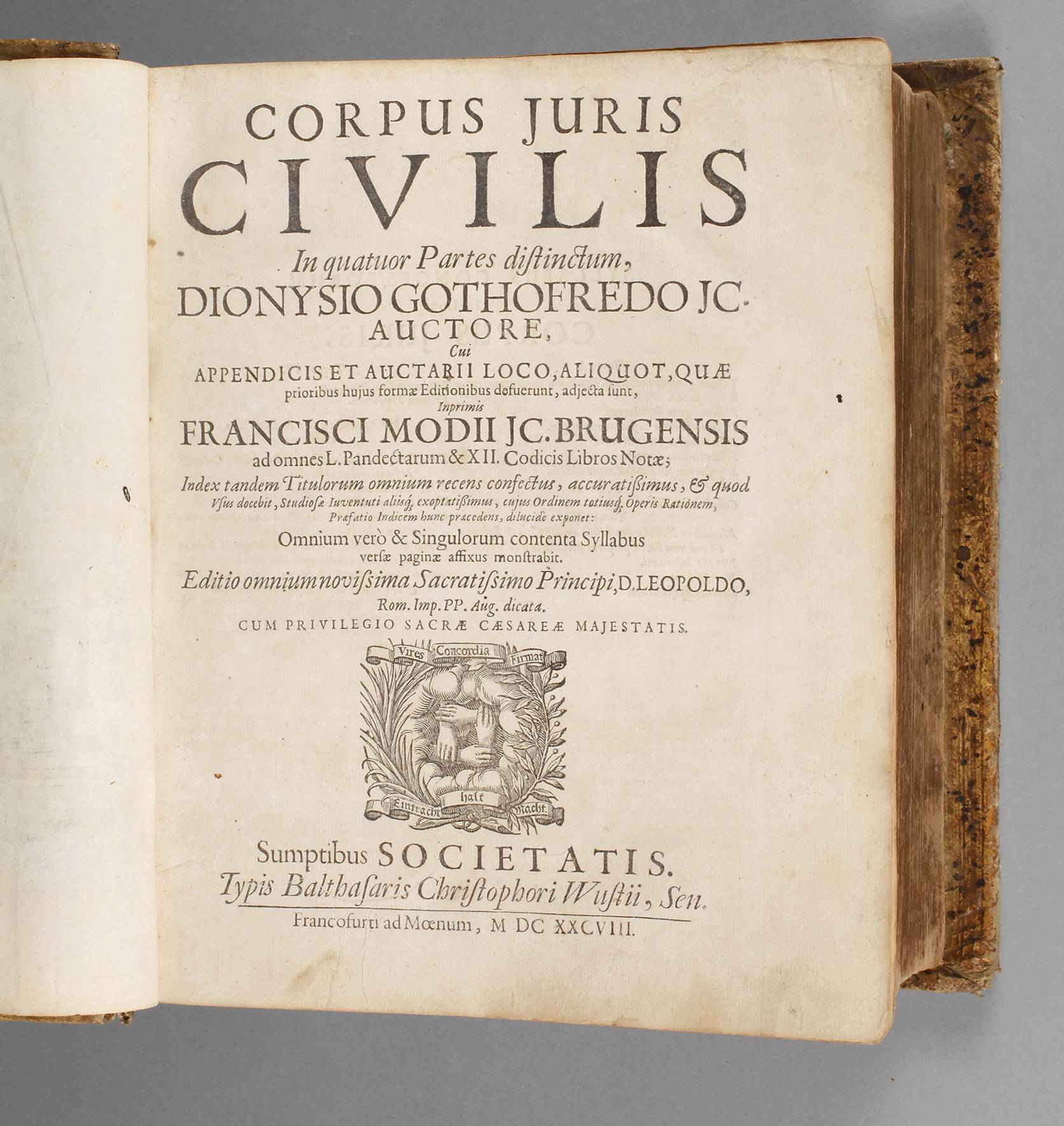 Godefroy Rechtsschrift 1688