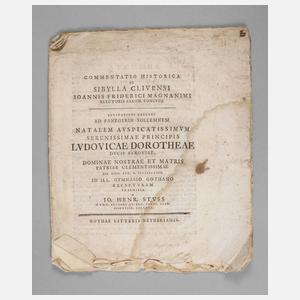 Schulprogramm Gotha 1754