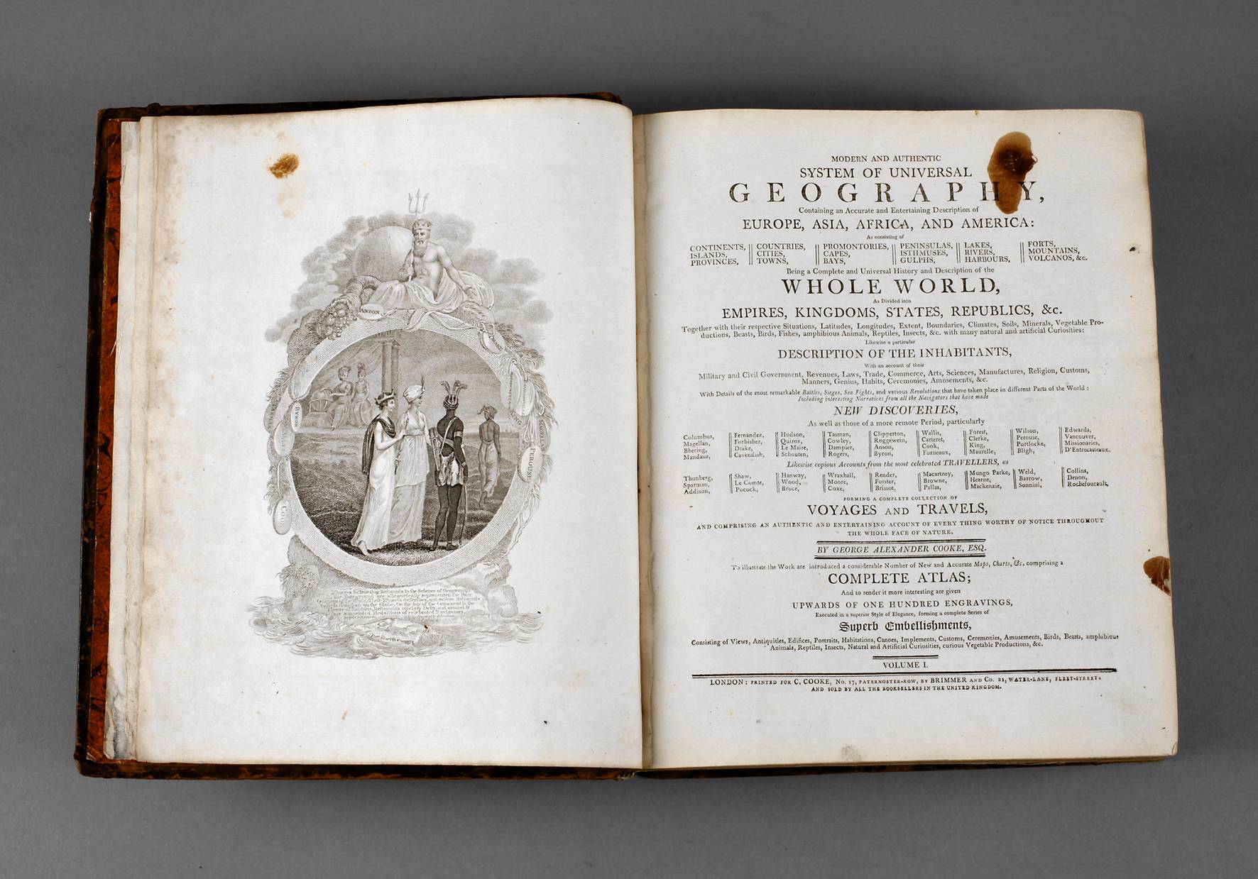 Cookes Geografiewerk um 1810