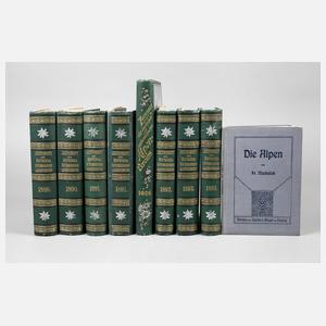 Konvolut Fachliteratur Alpenverein 1889–1908