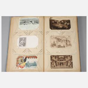 Jugendstil-Ansichtskartenalbum