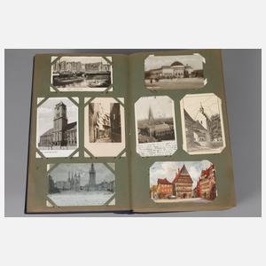 Voluminöses Ansichtskartenalbum