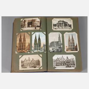 Voluminöses Ansichtskartenalbum