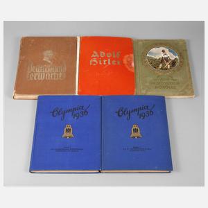 Konvolut Zigaretten-Sammelbilderalben III. Reich