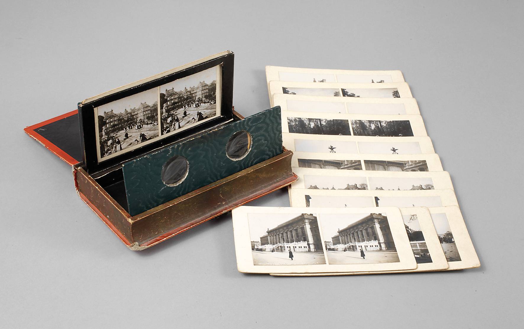 Stereo-Fotografien mit Betrachter