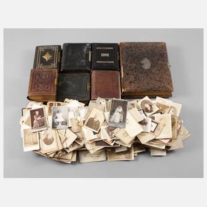 Konvolut Fotografien im Visit-Format