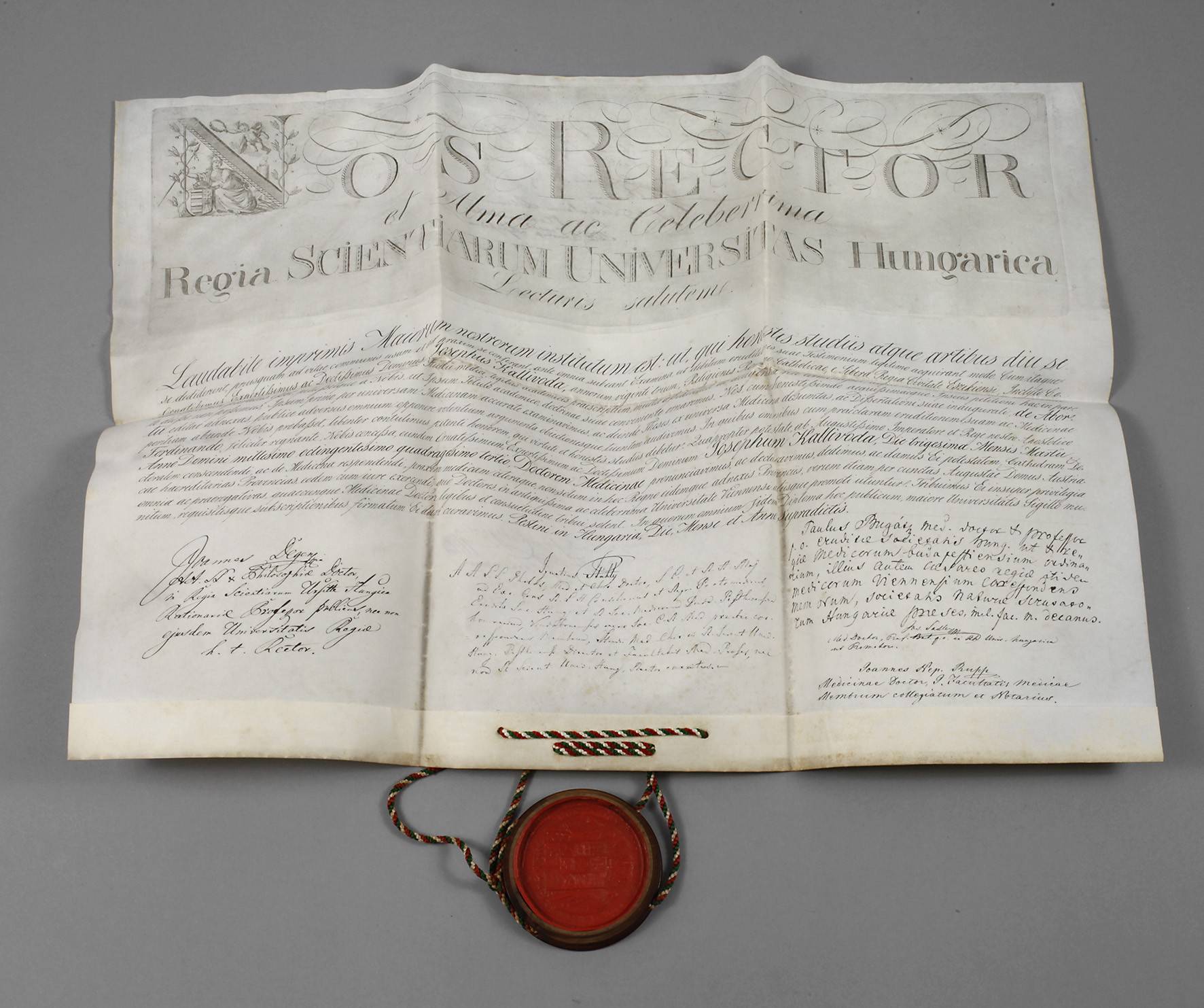 Doktordiplom dissertatio inauguralis medica de Abortu