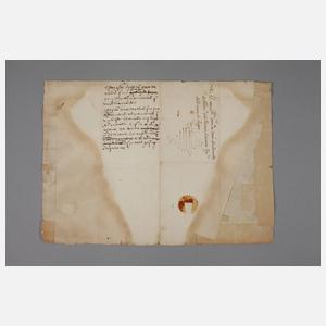 Brief des spanischen Staatsmannes de Fuentes