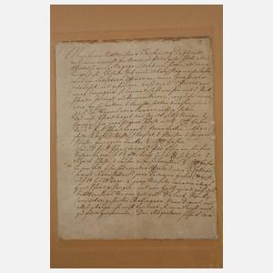 Brief Friedrich II. König in Preußen