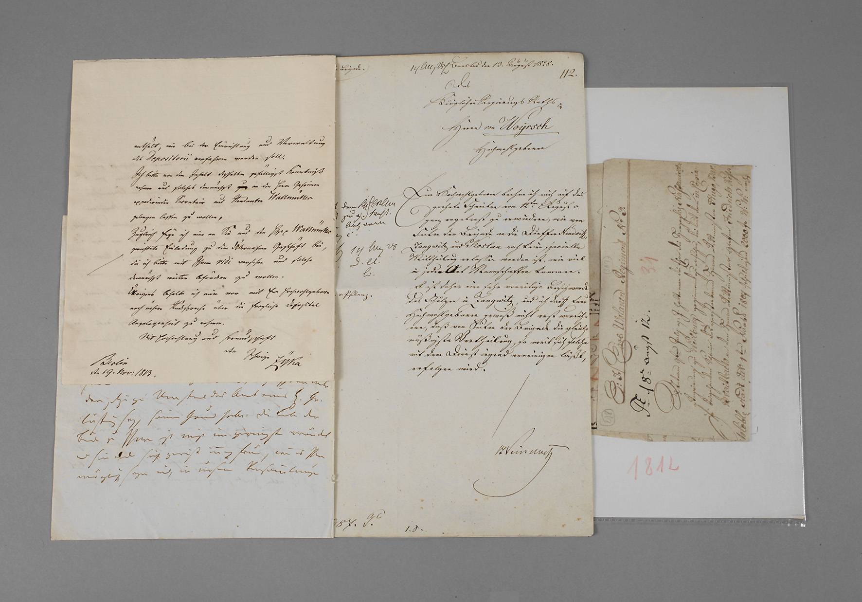 Konvolut ministerielle Briefe Preußen