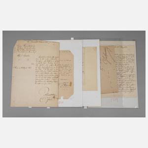 Konvolut historische Offiziers-Briefe 18./19. Jh.