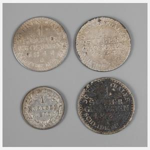 Konvolut Kleingeld 19. Jh.