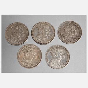 Konvolut Krönungstaler