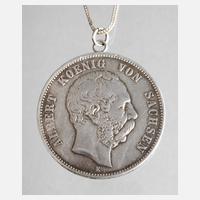 Münze Sachsen gehenkelt111