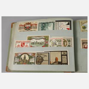 Großes Album Notgeld-Scheine