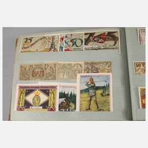 Großes Album Notgeld-Scheine