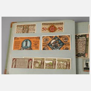 Großes Album Notgeld-Scheine