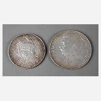 Zwei Silbermünzen111