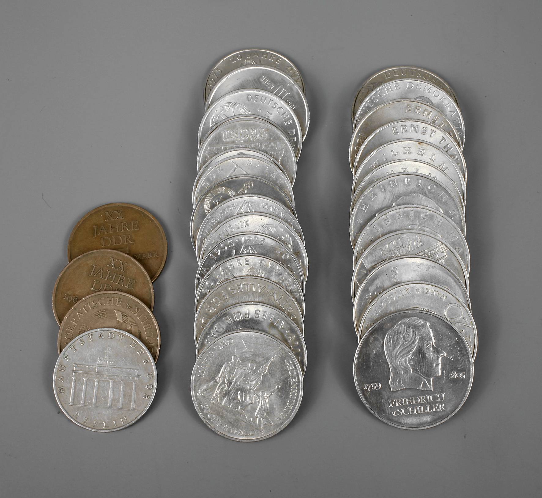 Konvolut Gedenkmünzen DDR