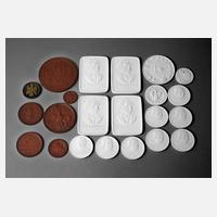 Konvolut Porzellanmedaillen Meißen111