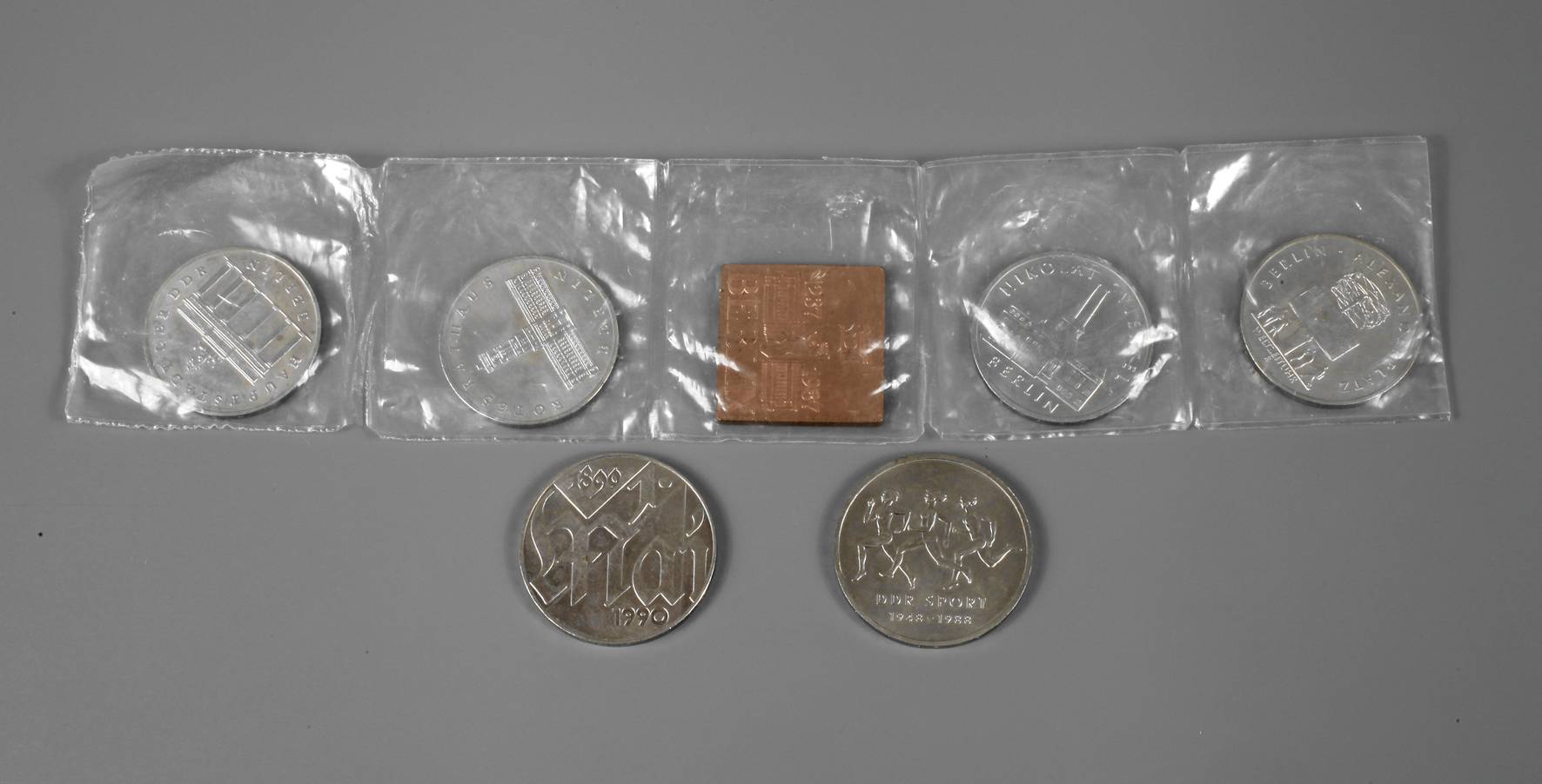 Konvolut DDR-Gedenkmünzen