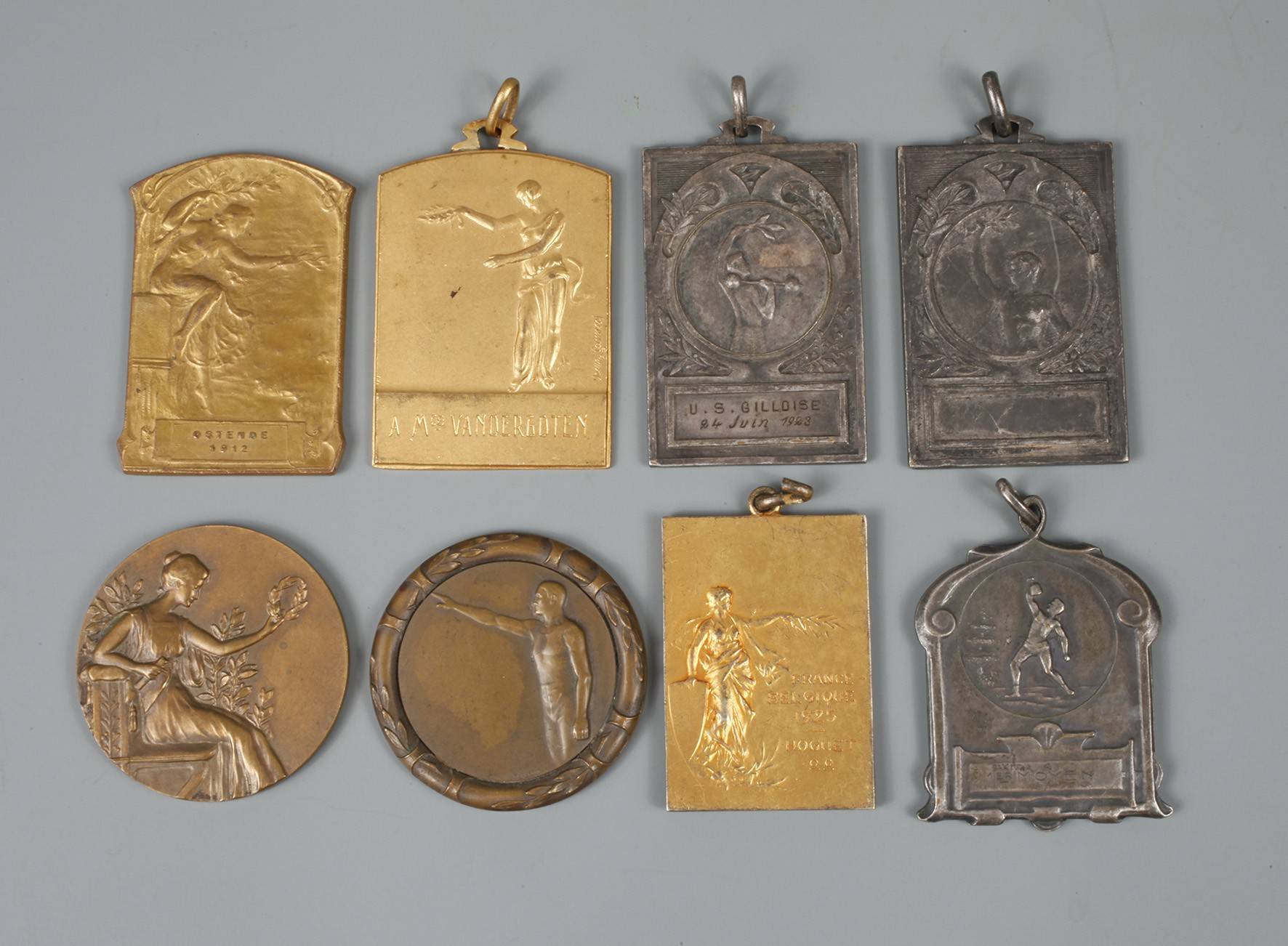 Konvolut Siegerplaketten Belgien