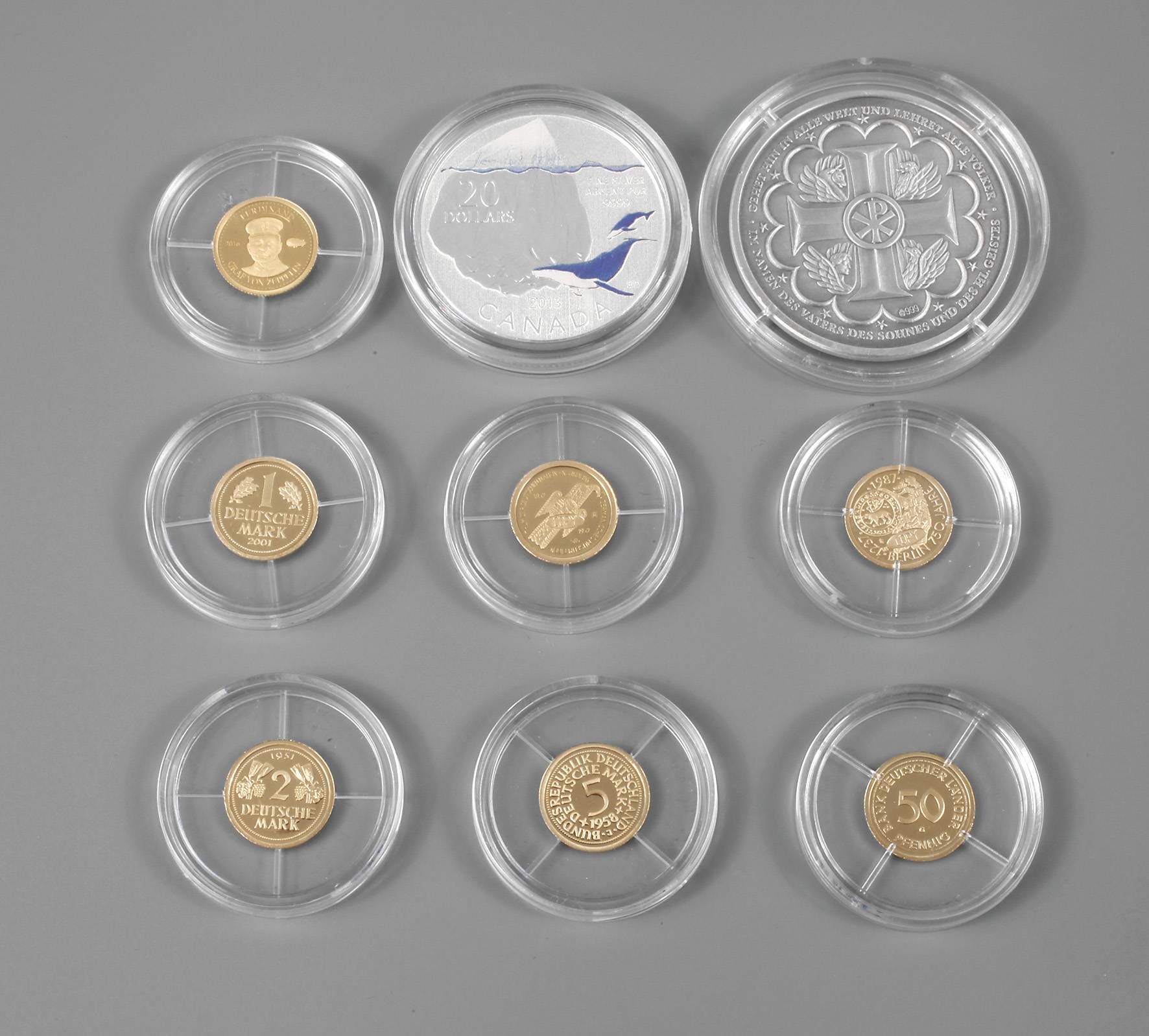 Konvolut Miniaturmünzen Edelmetall