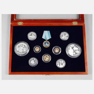 Konvolut Gedenkprägungen Rubel auf die Russische Flotte