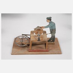 Zwei liegende Dampfmaschinen mit Zubehör