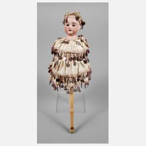 Armand Marseille Porzellankopfpuppe als Marotte