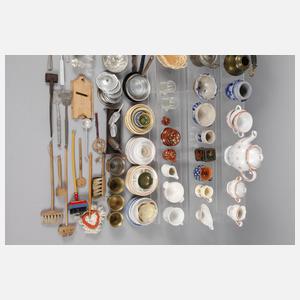 Großes Konvolut Puppenküchenzubehör