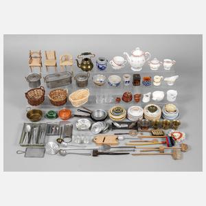 Großes Konvolut Puppenküchenzubehör