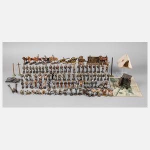 Großes Konvolut Massesoldaten und Zubehör