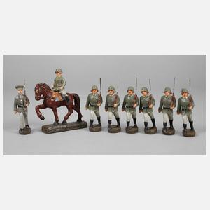 Konvolut Massesoldaten Parade